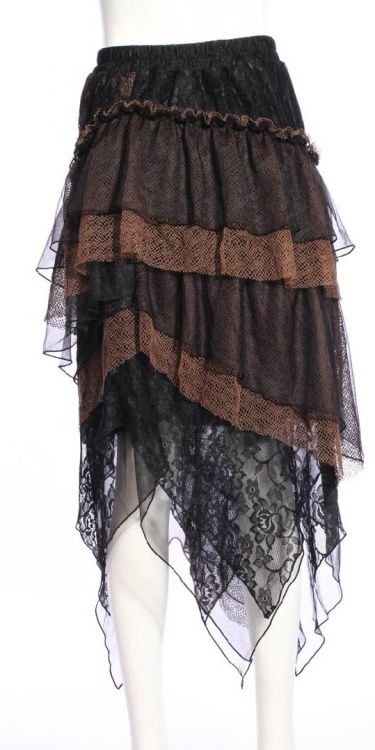 Юбка Steampunk Long skirt Black RQ-BL SP166bk Изображение 10