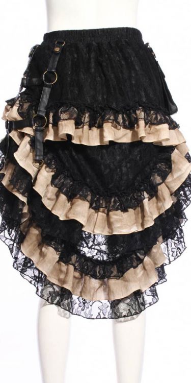 Юбка Steampunk Long skirt Black RQ-BL SP167bk Изображение 11