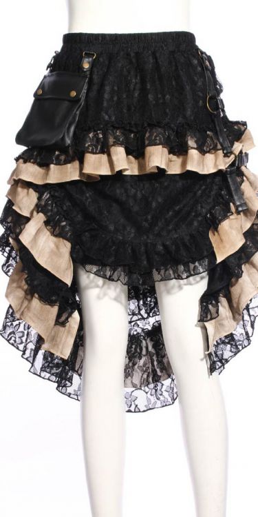 Юбка Steampunk Long skirt Black RQ-BL SP167bk Изображение 10