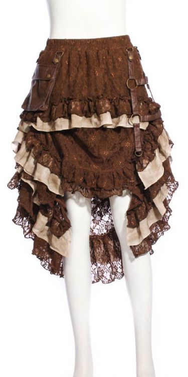 Юбка Steampunk Long skirt Brown RQ-BL SP167cf Изображение 10