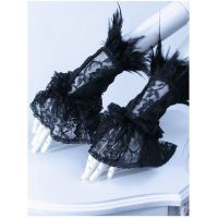 Перчатки feather lace gloves RQ-BL 1015bk / Аниме / Косплей / Лолита / - маленькая картинка