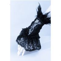 Перчатки feather lace gloves RQ-BL 1015bk / Аниме / Косплей / Лолита / - маленькая картинка