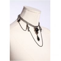 Колье beads chains necklace RQ-BL 1022bk - маленькая картинка