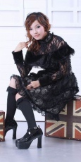 Платье black roses dress RQ-BL 21051bg / Аниме / Косплей / Лолита / - маленькая картинка