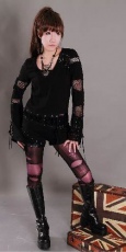Лонгслив punk T-shirt RQ-BL 21055bk / Аниме / Косплей / Лолита / - маленькая картинка