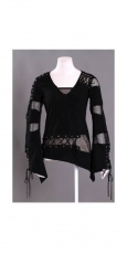 Лонгслив punk T-shirt RQ-BL 21055bk / Аниме / Косплей / Лолита / - маленькая картинка