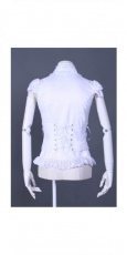Блузка c жабо short sleeves shirt RQ-BL 21061w / Аниме / Косплей / Лолита / - маленькая картинка