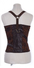  =zipper up corset with shoulder strap= RQ-BL SP018 -  