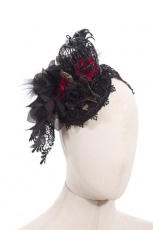 Шляпка Headress Black RQ-BL SP038bk - маленькая картинка
