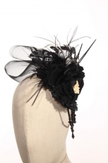 Шляпка Steampunk Headdress Black RQ-BL SP077bk - маленькая картинка