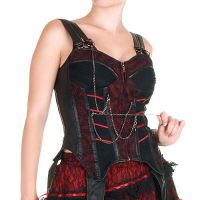 Жилет =zipper up corset with shoulderer strap= RQ-BL SP048br / Аниме / Косплей / Лолита / - маленькая картинка
