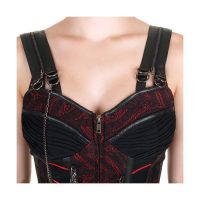 Жилет =zipper up corset with shoulderer strap= RQ-BL SP048br / Аниме / Косплей / Лолита / - маленькая картинка