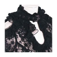 Блузка c жабо flora lace shirt RQ-BL 21060bk / Аниме / Косплей / Лолита / - маленькая картинка
