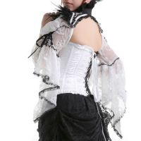 Накидка feather lace shrug RQ-BL 21080bw / Аниме / Косплей / Лолита / - маленькая картинка