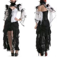 Накидка feather lace shrug RQ-BL 21080bw / Аниме / Косплей / Лолита / - маленькая картинка
