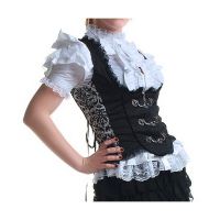 Жилет Gothic Design Lace Vest Black RQ-BL 21228bk - маленькая картинка