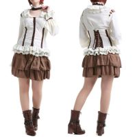 Блузка Ruffled blouse White RQ-BL SP105wh - маленькая картинка