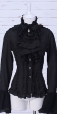 Рубашка Gothic Shirt Black RQ-BL 21033bk - маленькая картинка