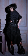 Юбка Gothic Half Long Skirt Black RQ-BL 21157bk - маленькая картинка