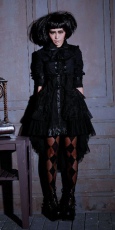 Юбка Gothic Half Long Skirt Black RQ-BL 21157bk - маленькая картинка