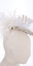 Шляпка Headress White RQ-BL SP044w - маленькая картинка