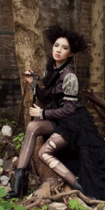 Юбка Stampunk Lace Long skirt Black RQ-BL SP067bk - маленькая картинка