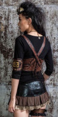 Блузка Steampunk gothic T-shirt Black RQ-BL SP088bk - маленькая картинка