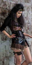 Блузка Steampunk gothic T-shirt Black RQ-BL SP088bk - маленькая картинка