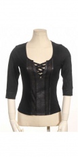 Блузка Steampunk gothic T-shirt Black RQ-BL SP088bk - маленькая картинка