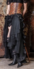 Юбка Steampunk maxi ruffle skirt Black RQ-BL SP100bk - маленькая картинка