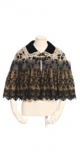 Пончо Steampunk Shawl Black/White RQ-BL SP118bw - маленькая картинка