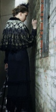 Пончо Steampunk Shawl Black/White RQ-BL SP118bw - маленькая картинка