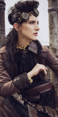 Steampunk Jacket Coffee RQ-BL SP155cf -  