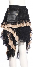 Юбка Steampunk Long skirt Black RQ-BL SP167bk - маленькая картинка