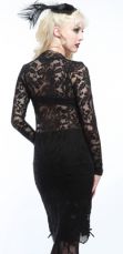 Топик LONG SLEEVE V-NECK LACE TOP Lip Service 25-7-03 - маленькая картинка