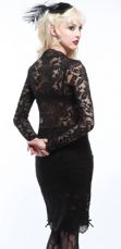 Топик LONG SLEEVE V-NECK LACE TOP Lip Service 25-7-03 - маленькая картинка