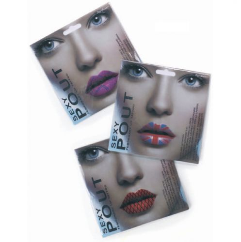       STARGAZER SEXY POUT TEMPORARY LIP TATTOO STARGAZER - Union Jack Stargazer sgs186/Union Jack  2