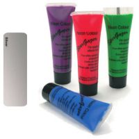 Неоновые краски для рисования по лицу и телу STARGAZER NEON SPECIAL EFFECTS PAINT STARGAZER - Silver Stargazer sgs117/Silver - маленькая картинка
