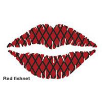       STARGAZER SEXY POUT TEMPORARY LIP TATTOO STARGAZER - Red fishnet - 