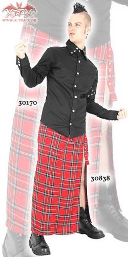 Bat Attack Wrap Skirt Rivet Tartan GothicStyle  1