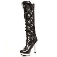 Сапоги NOMADA NEGRO, PLATAFORMA ACERO TACON AGUJA GothicStyle M.5272-S10 - маленькая картинка