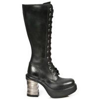 Сапоги ITALI NEGRO, PLATAFORMA NRK BANDAS ACERO-NEGRO GothicStyle M.8357-S1 - маленькая картинка