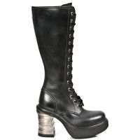 Сапоги ITALI NEGRO, PLATAFORMA NRK BANDAS ACERO-NEGRO GothicStyle M.8357-S1 - маленькая картинка