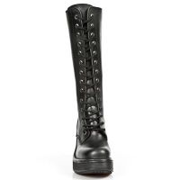 Сапоги ITALI NEGRO, PLATAFORMA NRK BANDAS ACERO-NEGRO GothicStyle M.8357-S1 - маленькая картинка