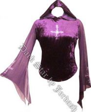  DARK STAR DS/TS/34V STRETCH CRUSH VELVET HOODY - 