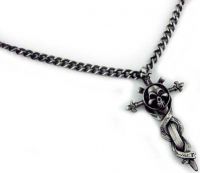 Кулон Necklace Pewter Skull And Sword Cleopatra 91310 - маленькая картинка