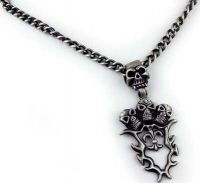 Кулон Necklace Pewter With Four Skulls Cleopatra 91311 - маленькая картинка