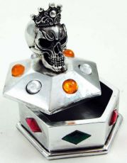 Шкатулка Skull Box Box Silver Colour Cleopatra 96686 - маленькая картинка