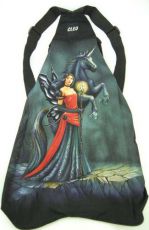  Bag With Zip Lady With Unicorn Design By Lisa Parker - 