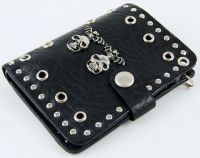  Wallet With Bat And Skull - 